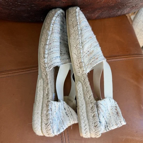 Chic Cream Alpargatus Artesanía Espadrille Flats Size 39 (8 1/2) Cream Multi - Picture 5 of 10